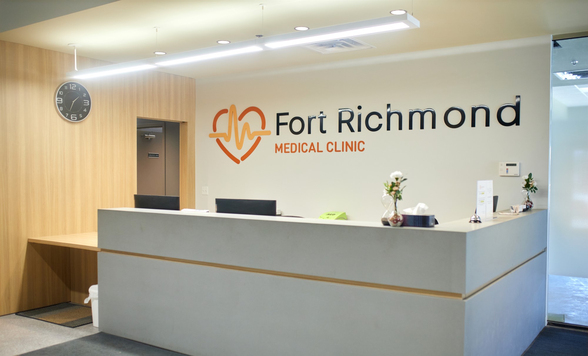 The screen at Fort Richmond Medical Clinic